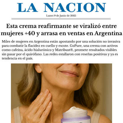 GoPure® Reafirmante de Cuello y Escote – Firmeza visible | Hasta 75% OFF + Envío GRATIS