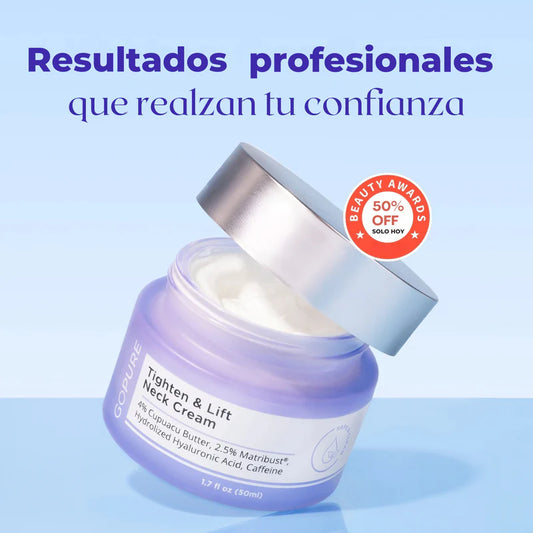 GoPure® Reafirmante de Cuello y Escote – Firmeza visible | Hasta 75% OFF + Envío GRATIS