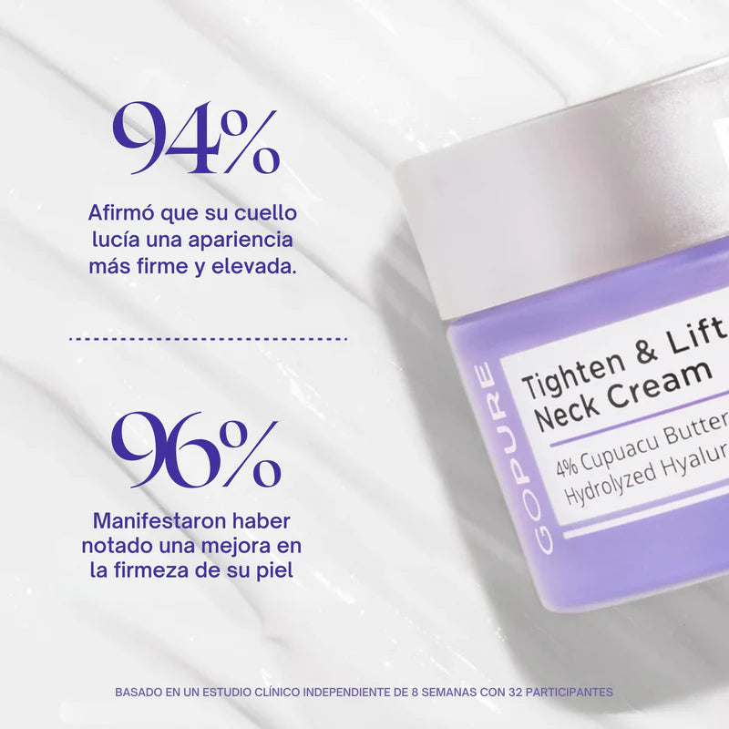 GoPure® Reafirmante de Cuello y Escote – Firmeza visible | Hasta 75% OFF + Envío GRATIS
